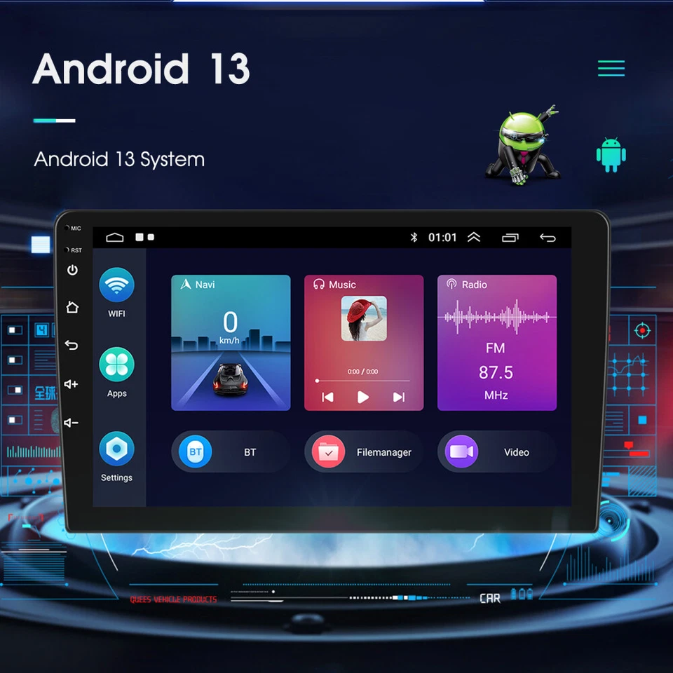 For Hyundai Elantra 2014-2016 Apple Carplay Car GPS Stereo Radio Android 15 64GB - Image 4 of 4