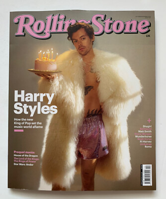 HARRY STYLES (ONE DIRECTION 1D) UK ROLLING STONE MAGAZINE 2022