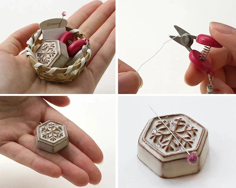 [Cohana]Suministros de artesanía/reposapasos y alfileres de estrella y tijeras 2024 caja de regalo de invierno Foto 3 de 4