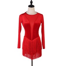Ballroom Women's Latin Rumba Tango Salsa Samba Competition Dance Dress 252