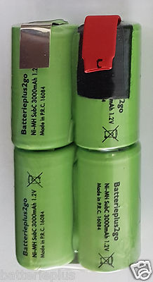 4er Akku Racing Pack Sub-C 3000 mAh | 4,8 V  NiMh mit Lötfahne  