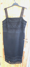 STAR BY JULIEN MACDONALD BLACK LACE TRIM STRAPPY BODYCON DRESS  18  PLUS SIZE
