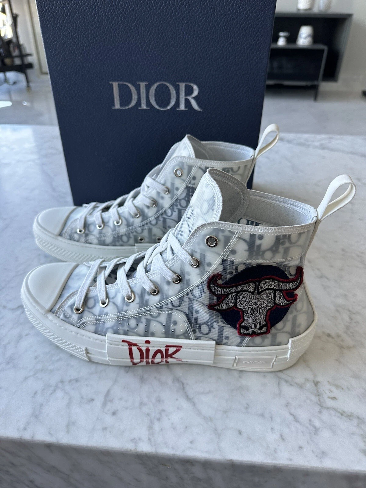 Christian Dior CD B23 Oblique Dior et Shawn Stussy Chicago MJ comme neuf 100% Air Wow