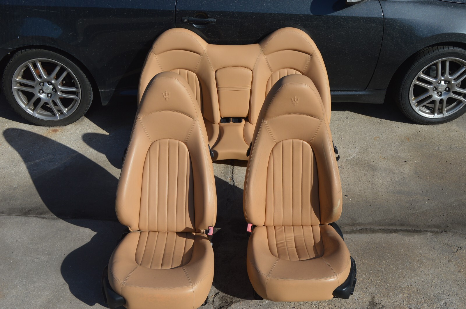2004 M138 MASERATI GT FRONT & REAR LEFT & RIGHT SEAT SEATS SET CUSHION