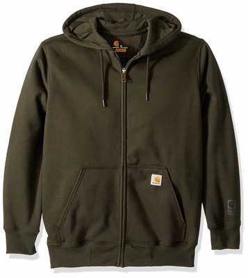 Carhartt Men's Rain Defender Paxton Heavyweight Hooded Zip Front Sweatshirt | eBay