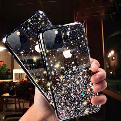 For iPhone 17 16 15 14 12 11 13 Pro Max Bling Glitter TPU Soft