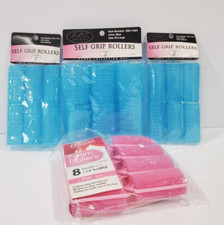 Hair Rollers Curlers Self Grip Holding 6 XXL, 12 medium and 8 Annie foam XL.