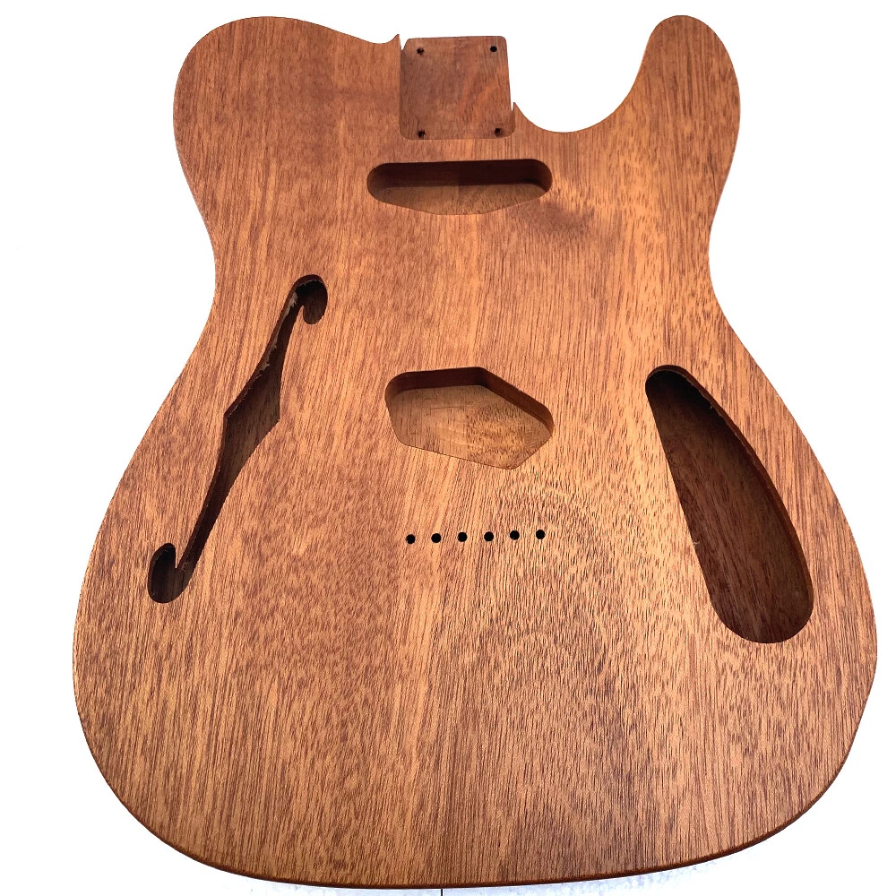 TL Thinline Style Guitar Body Semi Hollow Body African Mahogany Wood In Nitro