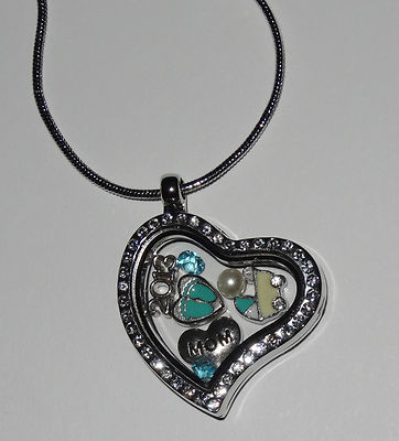 s-l400.jpg Baby Boy NEW Origami Owl Silver Living Locket Floating Necklace Mothers main image 0