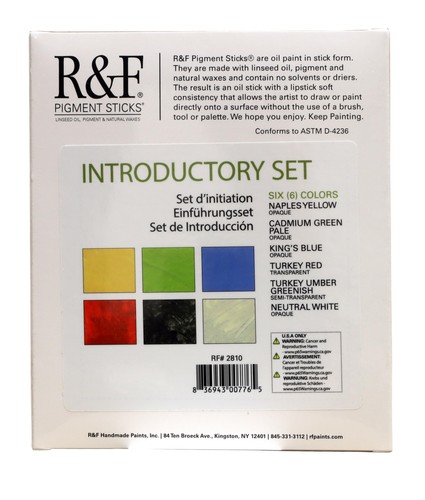 R&F HANDMADE PAINTS (bot_1750082074) R AND F PIGMENT INTRODUCTORY 6PC SET - Picture 3 of 7