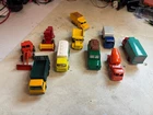Matchbox Lesney lot of 9- Trucks and Construction Equipment + a Husky Guy Warrio