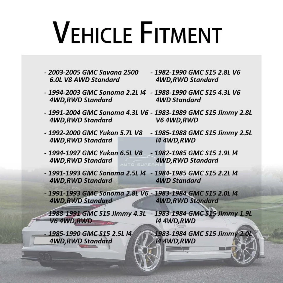 Eje trasero todas las juntas juntas juntas en U GMB para 1988-1990 GMC S15 4,3 L 4x4 Foto 4 de 4