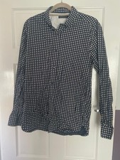 MENS FRENCH CONNECTION SHIRT PRINT FUN TRENDY HIPSTER COOL WORK OFFICE SMART