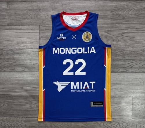 Mongolia National Team Basketball Jersey #22 TELMEN Size XL