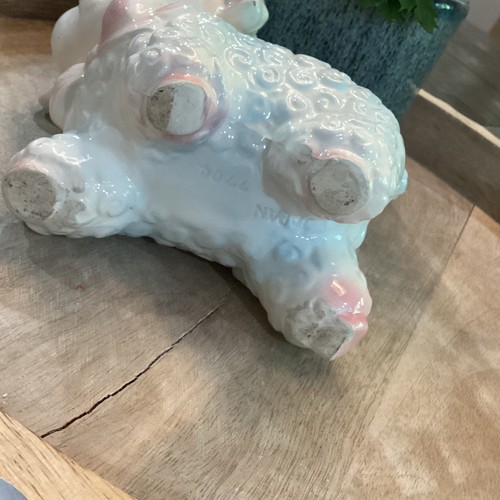 Vintage Napco Ware Lamb Planter Baby Gift Nursery Decor 1960s Marked Sheep Plant - Picture 8 of 8