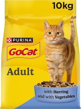 GO-CAT Herring with Vegetables Dry Cat Food 10kg 4.25 per kilo