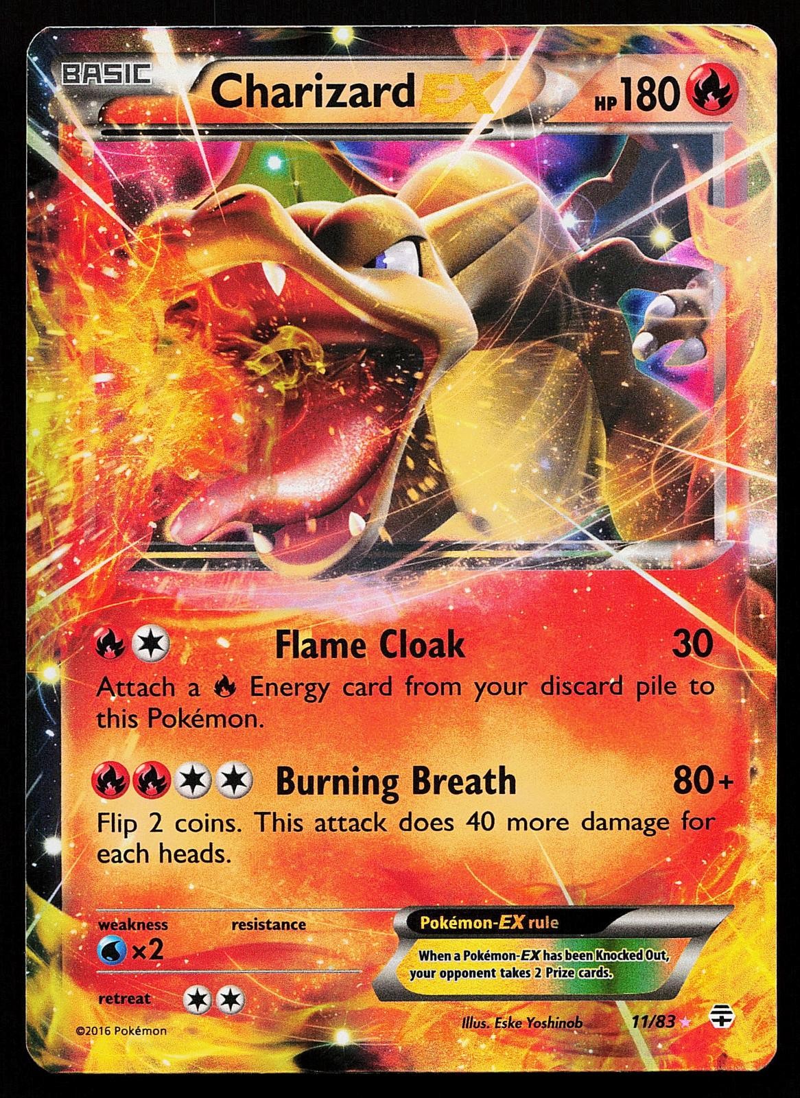 Charizard EX 11/83 Holo Rare Generations Pokemon Card
