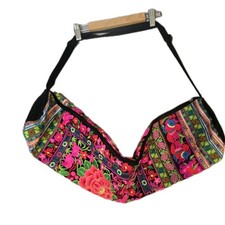 Yoga Mat Bag Multicolored made in Thailand embroidered adjustable strap