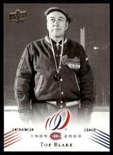 2008-09 Upper Deck Montreal Canadiens Centennial Toe Blake Montreal Canadiens