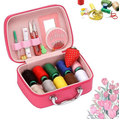 Travel Thread Set Sewing Kit Set Box Small Travel Adults Needles Thread to Sew Make Case ...