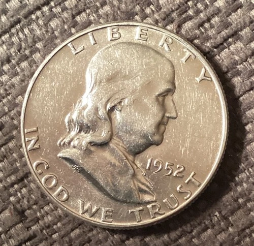 1952 P Franklin Silver Half Dollar Uncirculated
