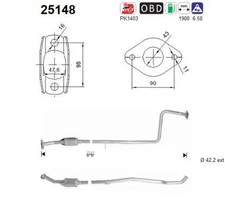 Katalysator Euro 5 25148 AS für MAZDA 2