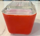 Vintage Pyrex 0501 Small 1.5 cup red Refrigerator Dish