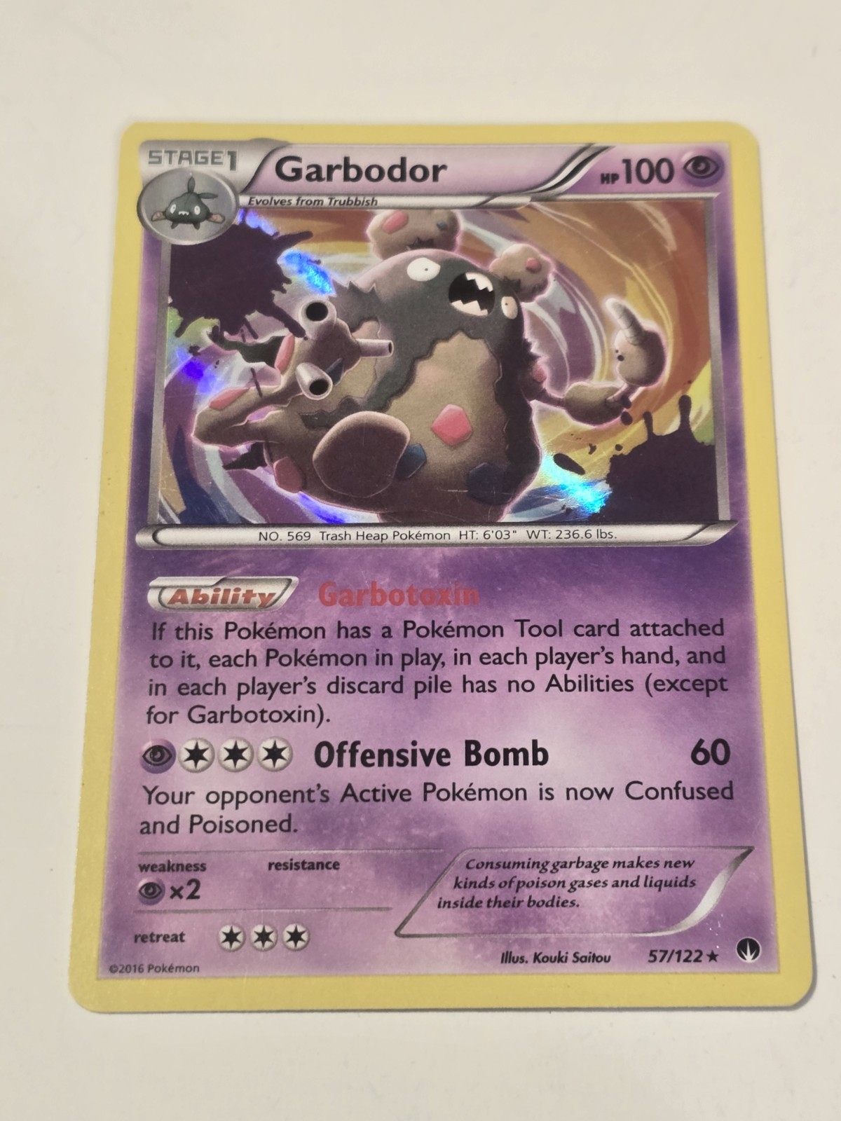 Garbodor 57/122 Holo XY - BREAKpoint - Pokemon Card 