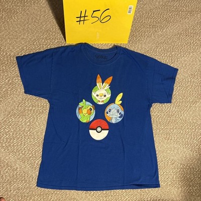 Starter Pokemon Grass Fire Water Grookey Scotbunny Sobble Pokeball Men Large L