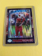 2024 Panini Donruss Optic - Rated Rookie Max Melton #277 Purple Shock Prizm (RC)