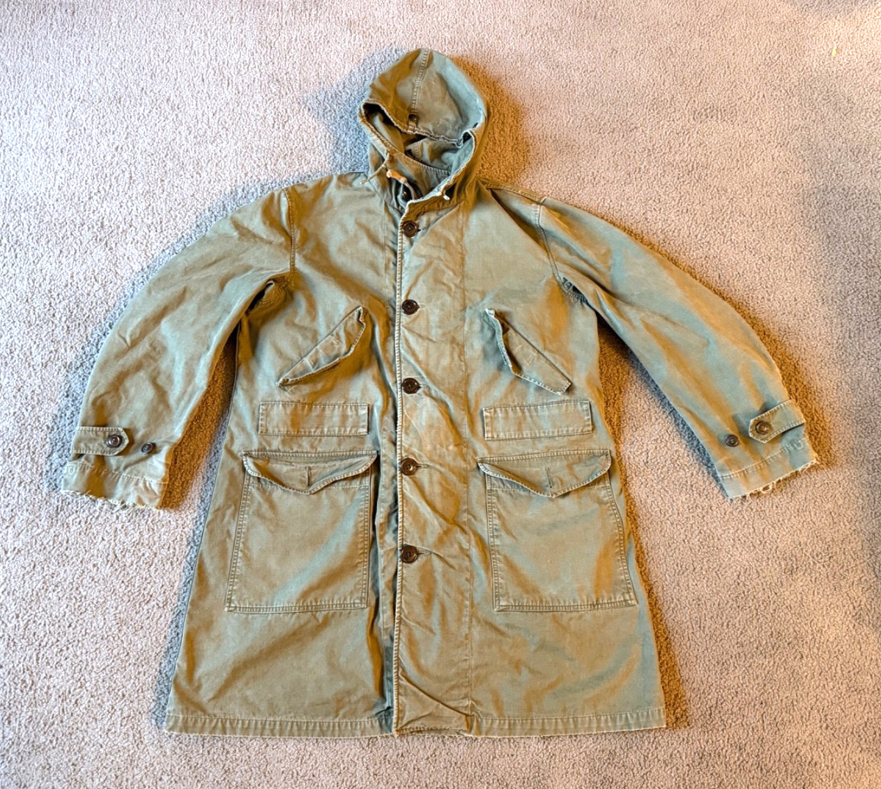 VTG U.S. Army M-47 Korean War Era Military Parka Jacket - Size Medium