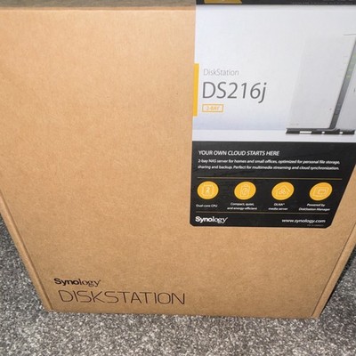 Synology DiskStation DS216j 2-Bay NAS Diskless USB 3.0 DLNA White