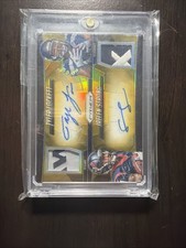 2015 Panini Prizm Gold Prizm Dual Auto Patch Tyler Lockett Jaelen Strong /25