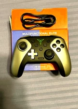 New Full Size Nintendo Elite Contoller black and gray wireless and wired.