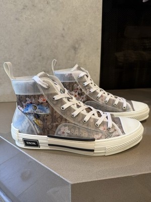 ❁nao❁diorプレステージ Dior Sorayama B23 Floral Dinosaur Oblique Sneakers - Size 43 (US