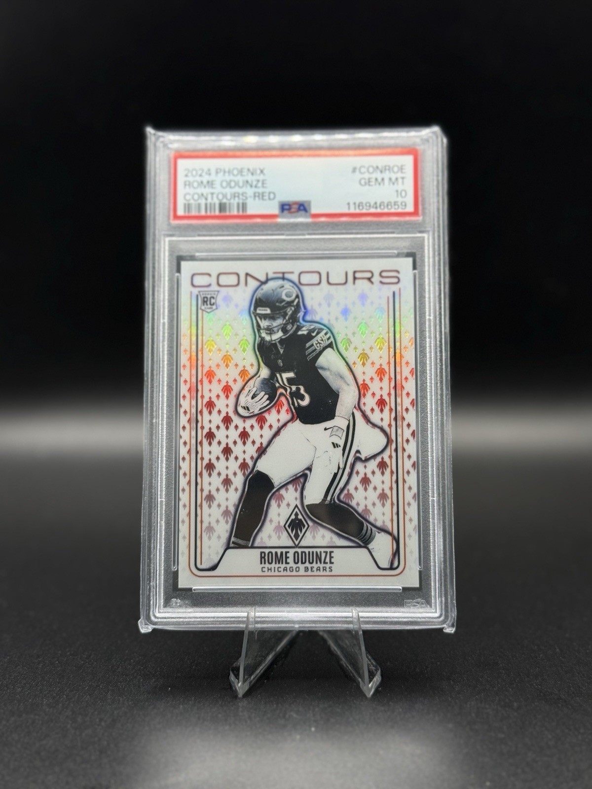 2024 PANINI PHOENIX CONTOURS RED #CONROE ROME ODUNZE RC /99 PSA 10