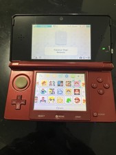 Nintendo 3DS Red with Charger, 32GB SD, Stylus Console Luma