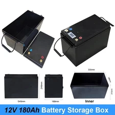 12V 180A Li-ion Lifepo4 Battery Protective Case Storage Box with/no display