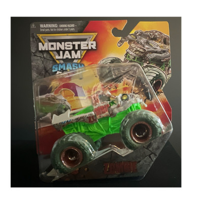 SPIN MASTER MONSTER JAM ZOMBIE SMASH & BASH SERIES 02 1:64 DIECAST TRUCK