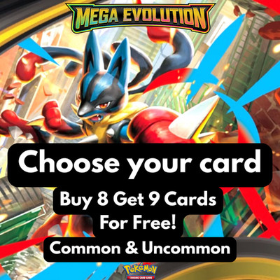 Pokémon TCG Mega Evolution   Choose Your Card: Common/Uncommon!