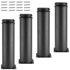 Seimneire 4Pcs 8 Inch / 200Mm Adjustable Furniture Legs, Matte Black M