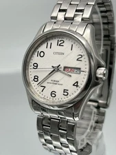 Citizen FORMA Watch Stainless Steel Day Date Mens Authentic Timepiece