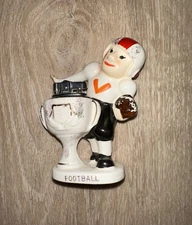 Vintage Figural Table Lighter Amico Import Football Man 1962 Japan