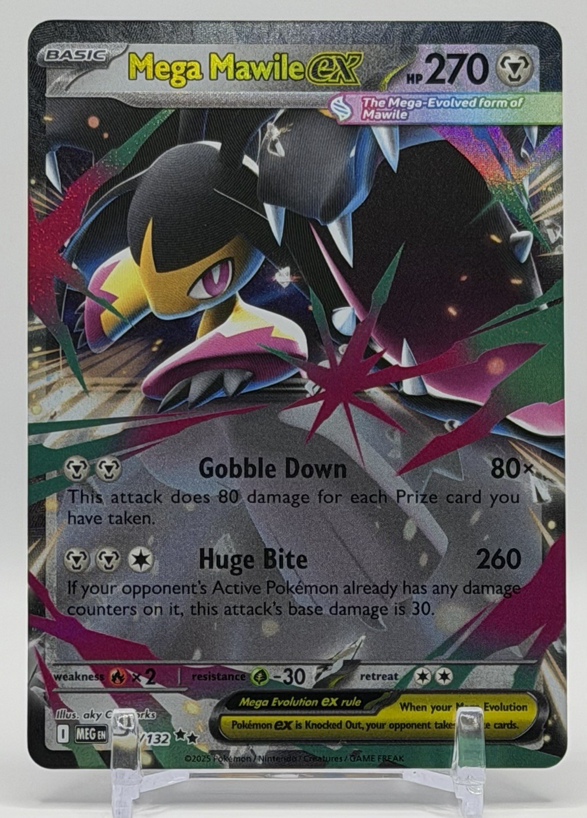 Pokémon Mega Mawile ex 094/132 ME01: Mega Evolution Double Rare Holo