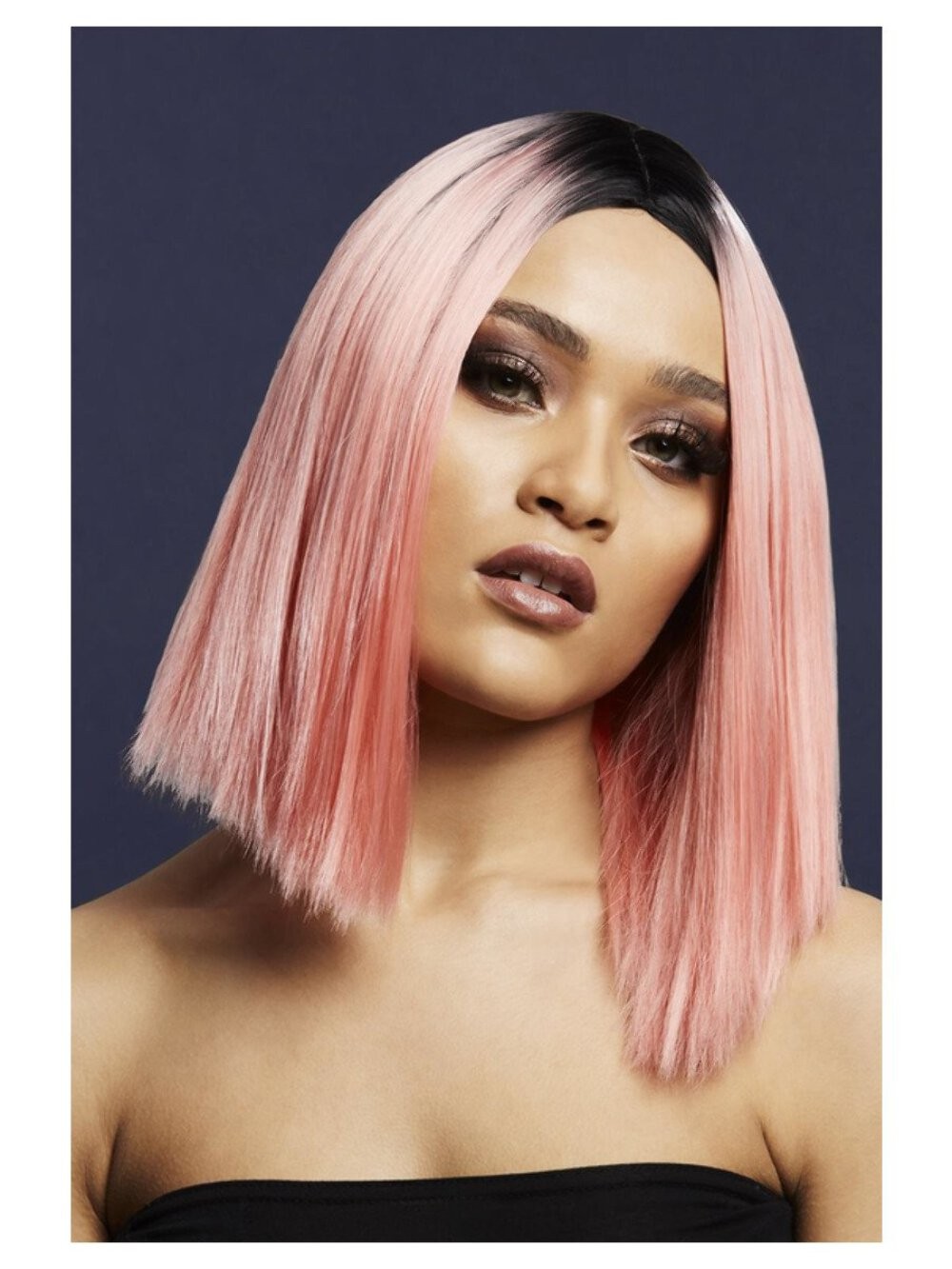 Kylie Wig - Two Toned Blend, Coral Pink