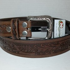 New Nocona Genuine Leather Brown Belt N210005402 Mens 46