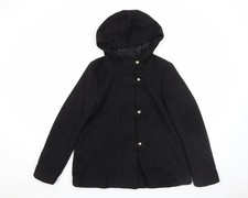 Dufflecoat Damen UK Größe XS Zara schwarz