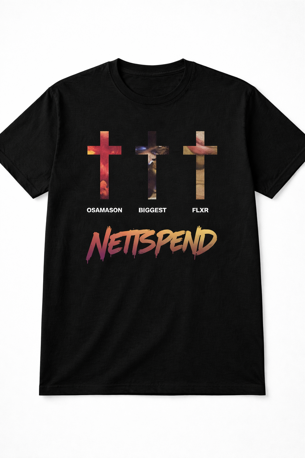 Streetwear T-Shirt Black Vintage Concert Style Graphic Unisex Tee