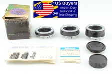 Minolta MC Auto Extension Tubes 14 21 28mm for MC Mount Boxed Japan Near MINT 