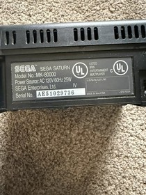 Sega Saturn Console Virtua Cop Game and Light Gun Bundle TESTED WORKING 